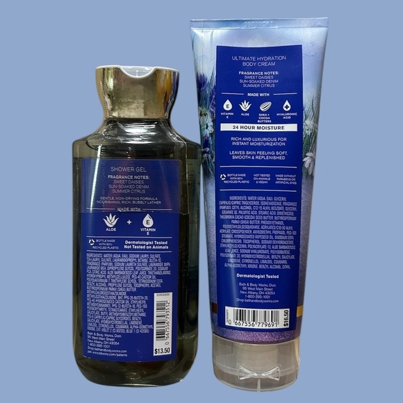 Bath and Body Works Denim & Daisies Body Cream and Shower Gel - Picture 2 of 2